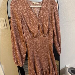 Grade & Gather Dress 3/4 Sleeve Holiday MIDI Dress